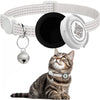 Cat Collar with Airtag Case & QR ID Tag Dual Protection Reflective Kitten Collar for Cats Gatos Apple Airtag GPS Accessories