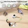 Cat Laser Toy, 2-In-1 Interactive Automatic Motion Activated Moving 8 Holes Whack a Mole Feather, USB Rechargeable Electronic Smart Sensor Kitten Toys for Indoor Exercise