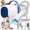 GP04 Dog Grooming Kit, 5 Grooming Tools, Pet Grooming Vacuum, Dog Clippers Kit, Low Noise