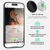 Cat Collar with Airtag Case & QR ID Tag Dual Protection Reflective Kitten Collar for Cats Gatos Apple Airtag GPS Accessories