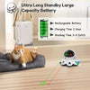 Cat Laser Toy, 2-In-1 Interactive Automatic Motion Activated Moving 8 Holes Whack a Mole Feather, USB Rechargeable Electronic Smart Sensor Kitten Toys for Indoor Exercise