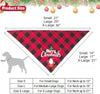 2 Pack Dog Bandana Christmas Classic Plaid Pet Scarf Triangle Bibs Kerchief Merry Christmas Santa Snowman Bandana for Medium Large Dogs Pets (Large)