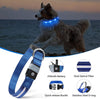 Led Dog Collar - Rechargeable, Water-Resistant, Flashing, Glowing Night Walking Collar