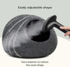 Cat Cave - Merino Wool Bed for Indoor Cats (Dark Gray, Medium)