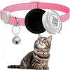 Cat Collar with Airtag Case & QR ID Tag Dual Protection Reflective Kitten Collar for Cats Gatos Apple Airtag GPS Accessories