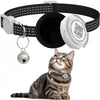 Cat Collar with Airtag Case & QR ID Tag Dual Protection Reflective Kitten Collar for Cats Gatos Apple Airtag GPS Accessories